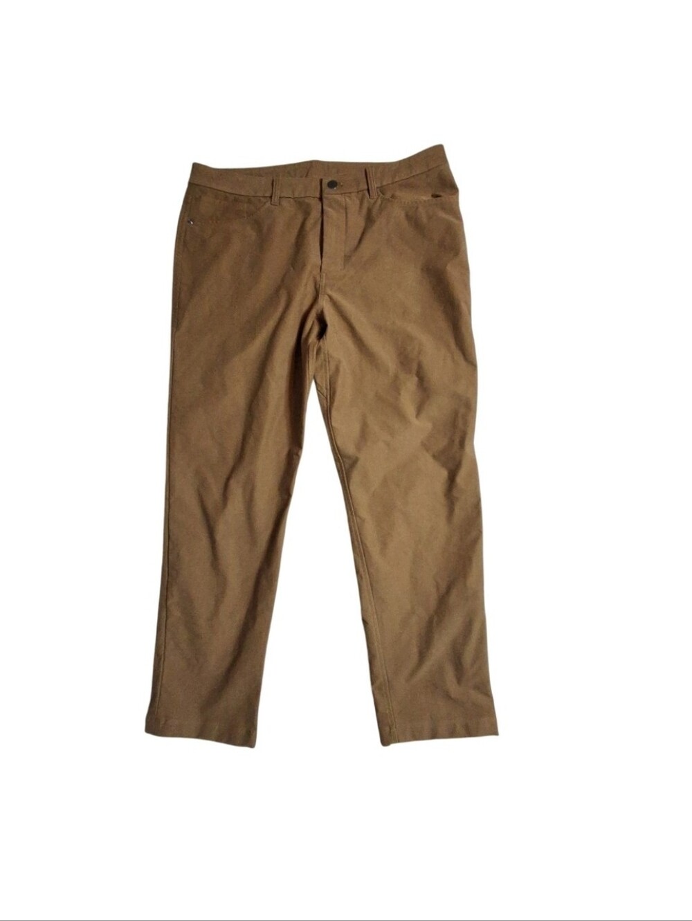Lululemon ABC Pants Golf Men 35x28 Brown Classic Fit Warpstreme Trousers